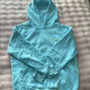 Light Blue Hoodie with Embroidered Logo